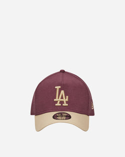 New Era LA Dodgers Moleskin Crown 9FORTY A-Frame Adjustable Cap Dark Purple