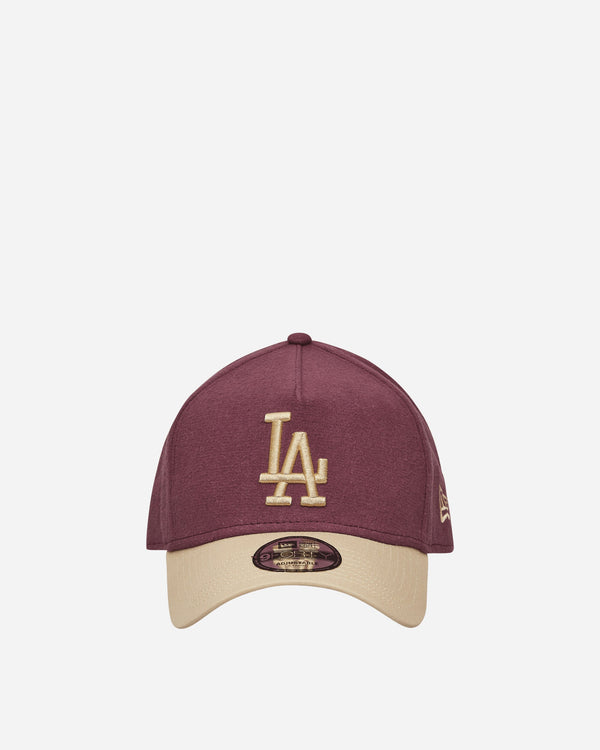 New Era LA Dodgers Moleskin Crown 9FORTY A-Frame Adjustable Cap Dark Purple