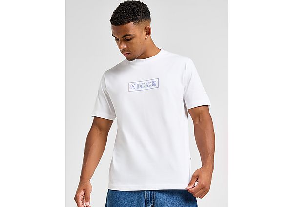 Nicce Fade Box Logo T-Shirt White