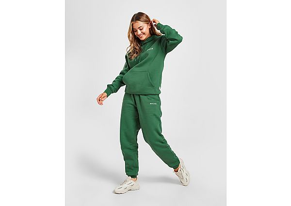 Nicce Small Logo Oversized Joggers Green