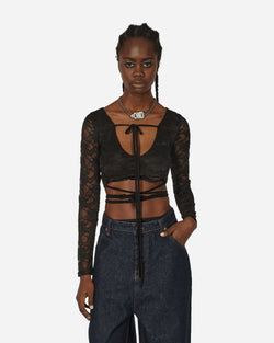 Nii Hai Lace Crop Top Black