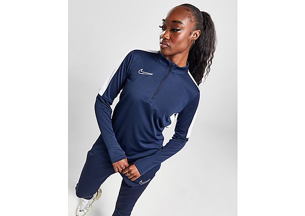 Nike Academy 1 4 Zip Top Obsidian White