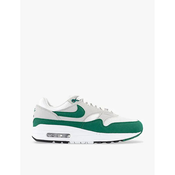 Nike Air Max 1 panelled suede and mesh mid-top trainers