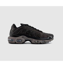 Nike Air Max Plus Trainers Black Tea Black Petra Brown Olive Grey Mtlc Silver