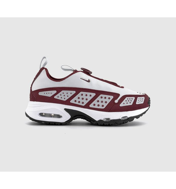 Nike Air Max Sndr Trainers Photon Dust Night Maroon Black White In Red