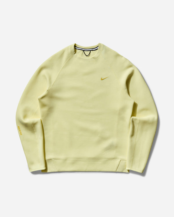 Nike Men s NOCTA Tech Fleece Crewneck Sweatshirt Citron Tint