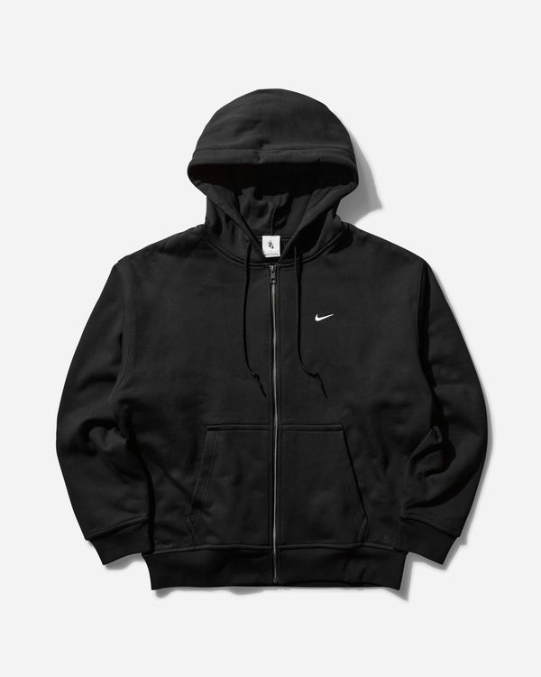 Men s Solo Swoosh Thermal Zip Hoodie Black