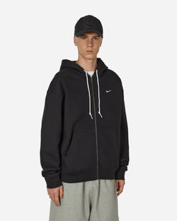 Nike Solo Swoosh Full-Zip Hooded Sweatshirt Black