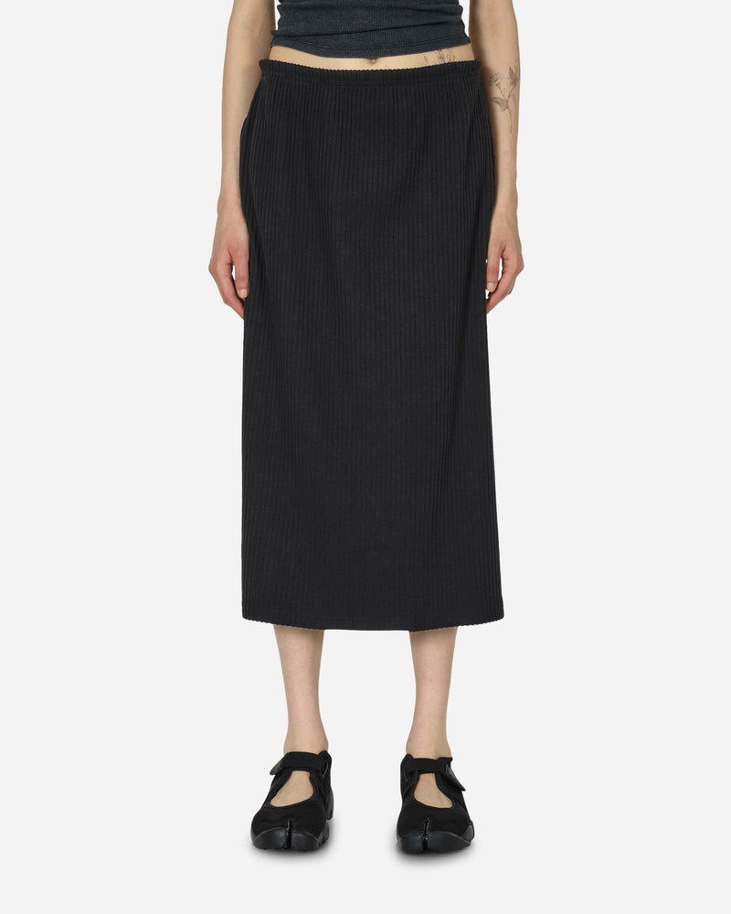 Nike Chill Knit Ribbed Midi Skirt Black