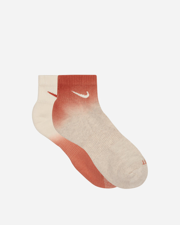 Nike Everyday Plus Cushioned Ankle Socks Red / Cream