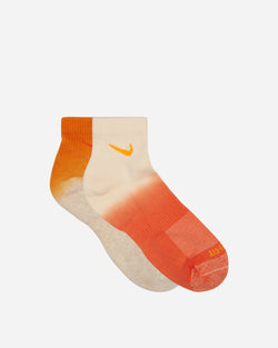 Nike Everyday Plus Cushioned Ankle Socks Orange / Red / Cream