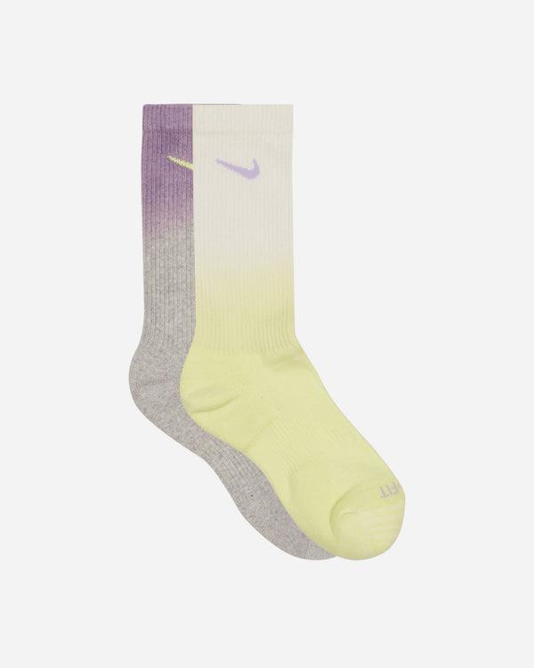 Nike Everyday Plus Cushioned Crew Socks Yellow / Purple / Cream