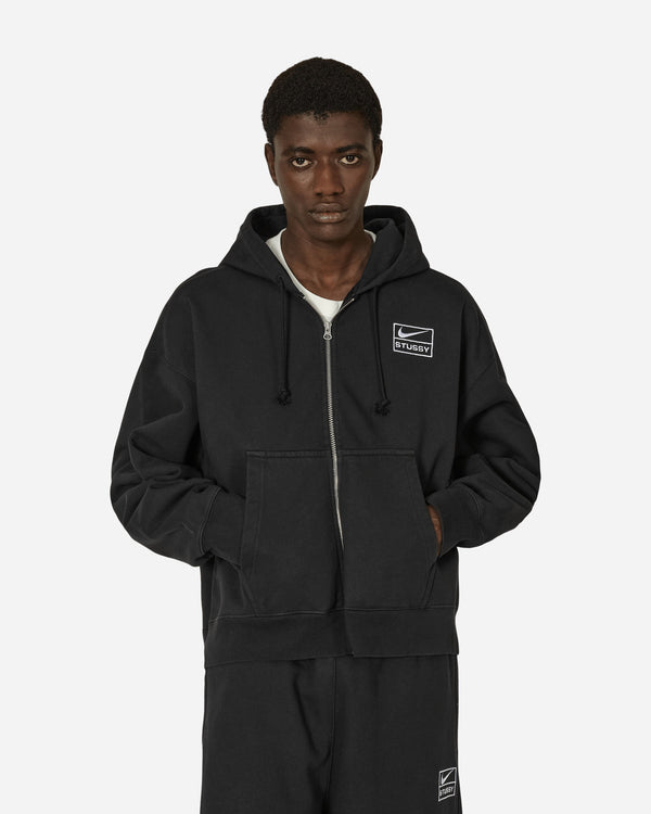 Nike Stüssy Full-Zip Fleece Hoodie Black