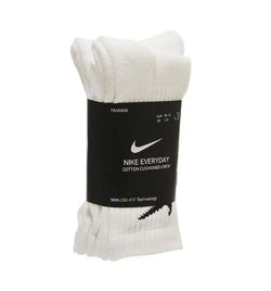 Nike Dri-fit Cushion Crew Socks 3 Pack White Black