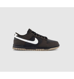 Nike Dunk Low Trainers Black Summit White Velvet Brown Khaki