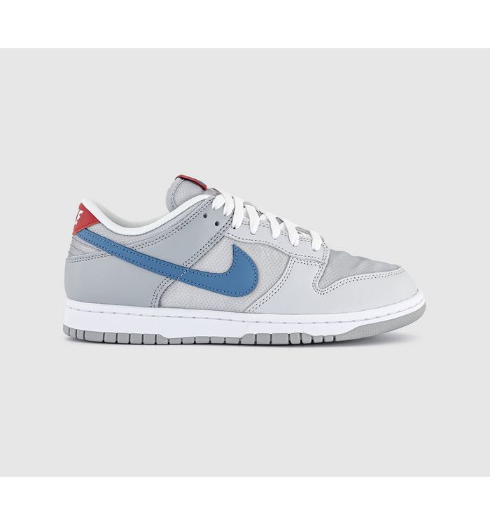 Nike Dunk Low Trainers Metallic Silver Aegean Storm Neutral Grey Flt Silv In Multi