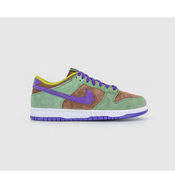 Nike Dunk Low Trainers Veneer Deep Purple Autumn Green In Brown