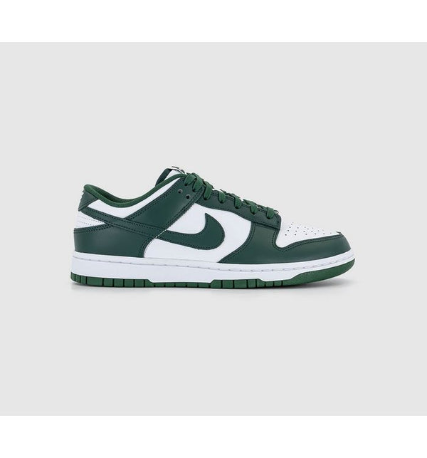 Nike Dunk Low Trainers White Team Green White Total Orange