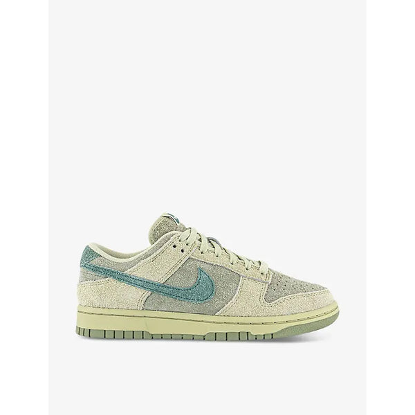 Nike Dunk Low stripe-embroidered suede low-top trainers | Nike