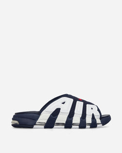 Nike Air More Uptempo Slides Midnight Navy / University Red