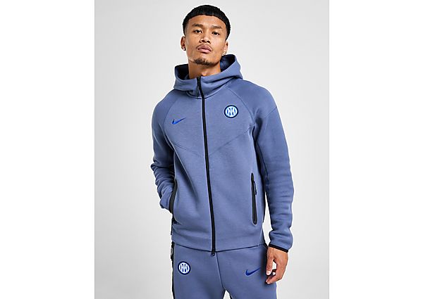 Nike Inter Milan Tech Fleece Hoodie Diffused Blue Black