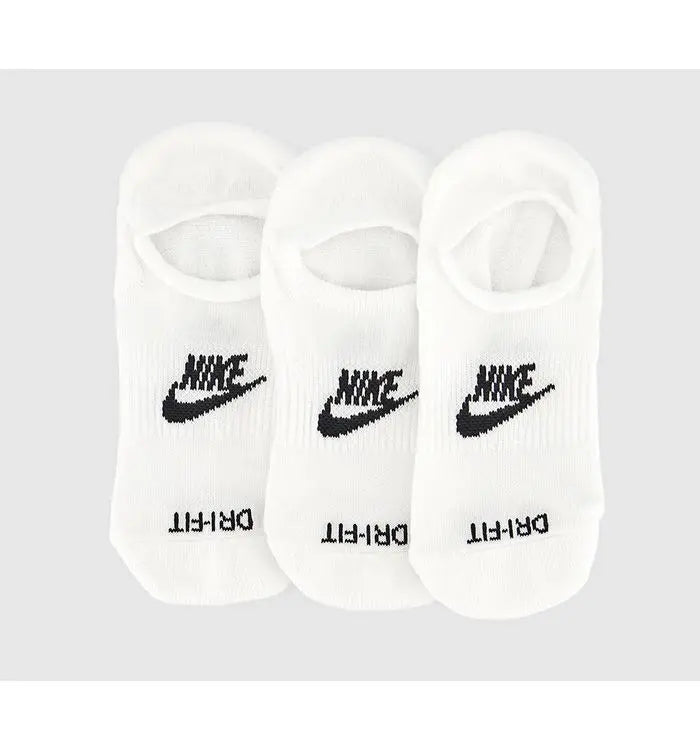 Nike Kids Footie Socks White Black Cotton