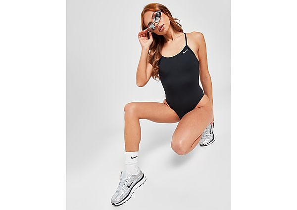 Nike Lace Up Swimsuit Black