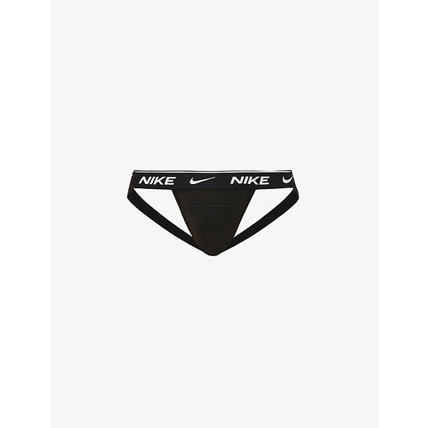 Nike Logo-print stretch-cotton jockstraps pack of three