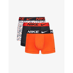 Nike Logo-waistband pack of three recycled polyester-blend trunks | LYBSTORE