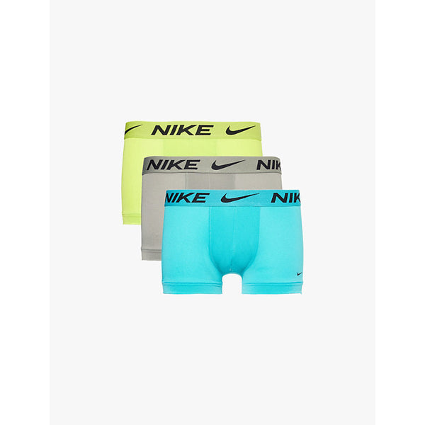 Nike Logo-waistband pack-of-three stretch-cotton trunks