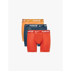 Mens Nike Logo-waistband pack-of-three stretch-woven boxer briefs