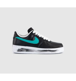 Nike Mens Air Force 1 07 Trainers G Dragon Paranoise Black New Emerald Pinkfire II T Mixed Material