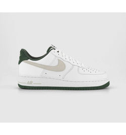 Nike Mens Air Force 1 07 Trainers White Sea Glass Vintage Green