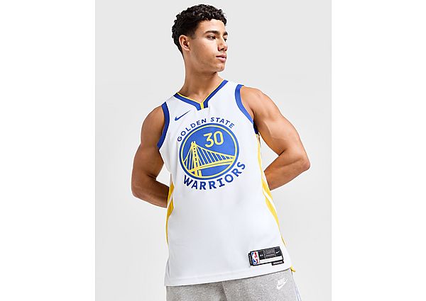 Nike NBA Golden State Warriors Curry #30 Jersey White