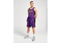 Nike NBA LA Lakers Swingman Shorts Field Purple Amarillo , Field Purple Amarillo