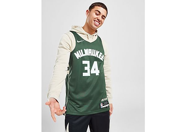 Nike NBA Milwaukee Bucks Icon Antetokounmpo #34 Jersey Fir , Fir