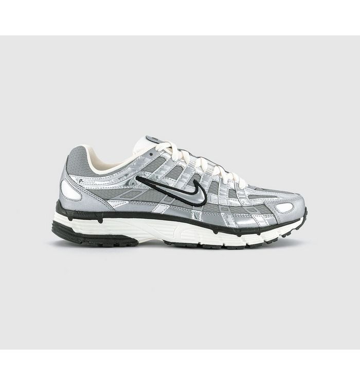 Nike P-6000 Trainers Metallic Silver Metallic Silver Sail In Multi