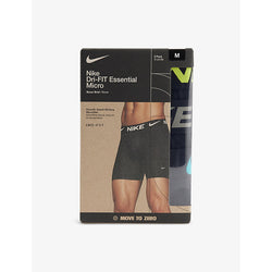 Mens Nike Pack of three Dri-FIT Essential Micro recycled-polyester blend stretch-jersey trunks