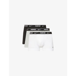 Mens Nike Pack of three Everyday stretch-cotton jersey trunks