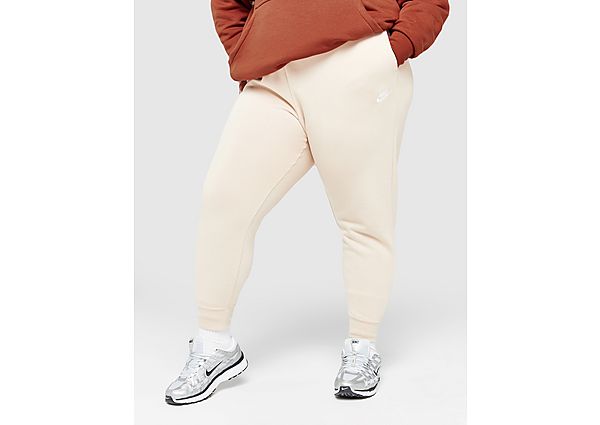 Nike Plus Size Club Fleece Joggers Sand Drift White