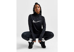 Nike Running Swoosh 1 4 Zip Top Black