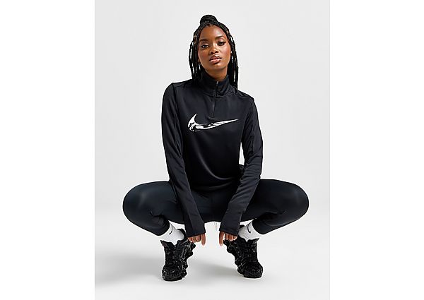 Nike Running Swoosh 1 4 Zip Top Black