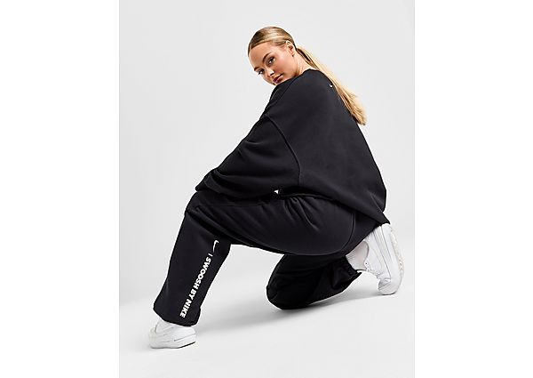 Nike Swoosh Fleece Oversized Joggers Black