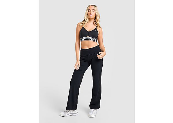 Nike Training One FoldOver Flare Track Pants Black