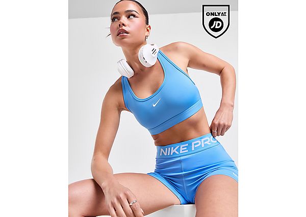 Nike Training Swoosh Bra Blue