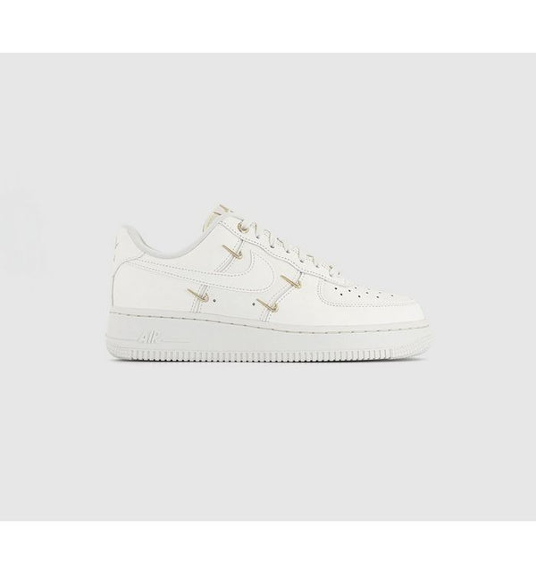 Nike Women's Air Force 1 07 Trainers Sail Sail Sail Metallic Gold In White