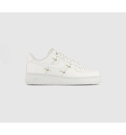 Nike Womens Air Force 1 07 Trainers Sail Sail Sail Metallic Gold In White