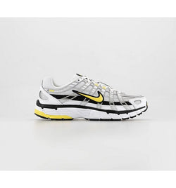 Nike Womens P-6000 Trainers White Silver Yellow Black Leather