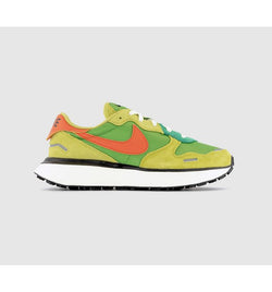 Nike Womens Phoenix Waffle Chlorophyll Safety Orange Atomic Green Classic Gre