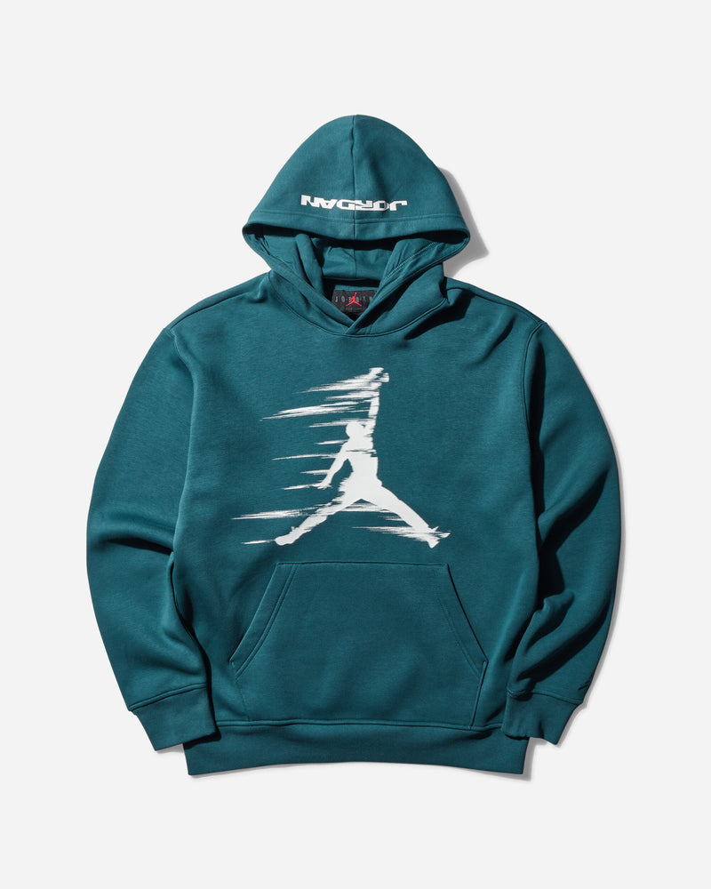 Nike Jordan Men s MVP Fleece Pullover Hoodie Oxidized Green / Sail